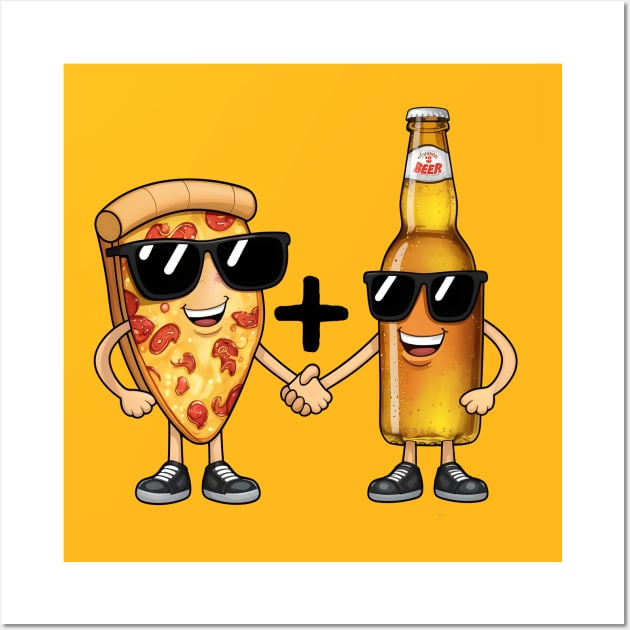 Pizza and Beer Wall Art by aesthetice1